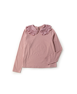 Organdy collar pullover