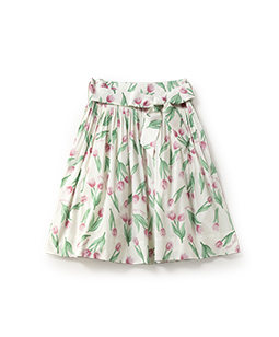 Tulip garden tuck skirt