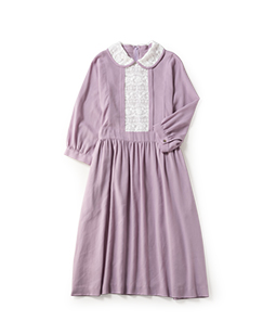 High twist chiffon cord lace dress