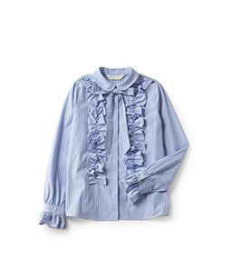  Front frill blouse