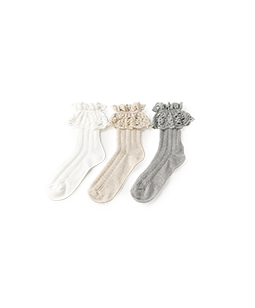 Cloche lace crew socks