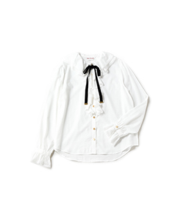 Ruffle frills collar blouse