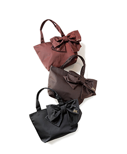 Shape memory twill ribbon tote bag