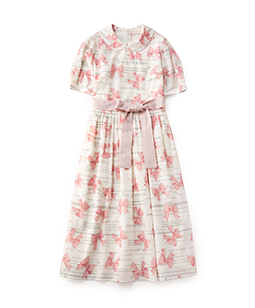 The 35th ribbon round collar dress