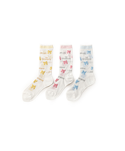 The 35th ribbon crew socks