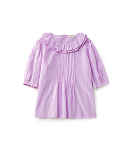 Fluffy  collar blouse