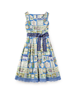 Jardin des violettes square dress