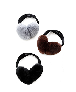 Rex rabit fur earmuffs