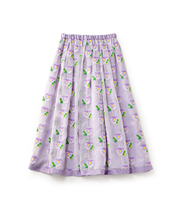 Pansy jacquard dress skirt