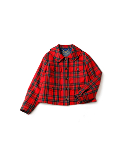 Tartan check field jacket