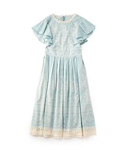 Holy grace flare sleeve dress