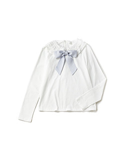 Frill collar pullover