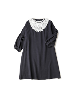 Cutwork collar onepiece