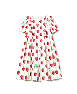 Strawberry field panel dress