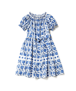 Little apples shirring dress