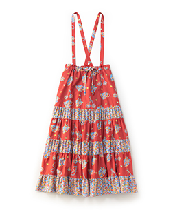 Bonjour Millefleurs tiered skirt