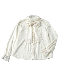 High bobbin lace victorian blouse