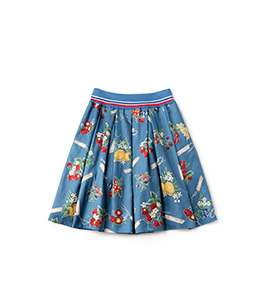 Juicy fruits tuck skirt