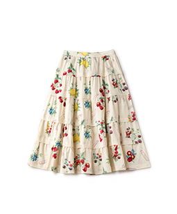 Juicy fruits tiered skirt