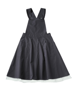 Cotton typewriter apron dress