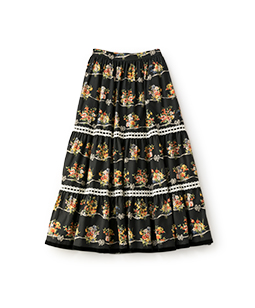 Jubilee flowers tiered skirt