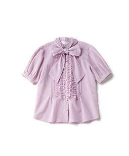 Voile organdy frill blouse
