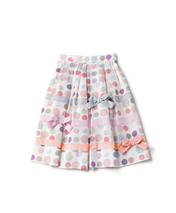 Candy’s dot tuck skirt