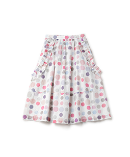 Candy’s dot side frill skirt