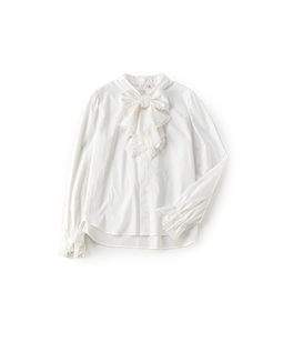 Handkerchief jabot blouse   