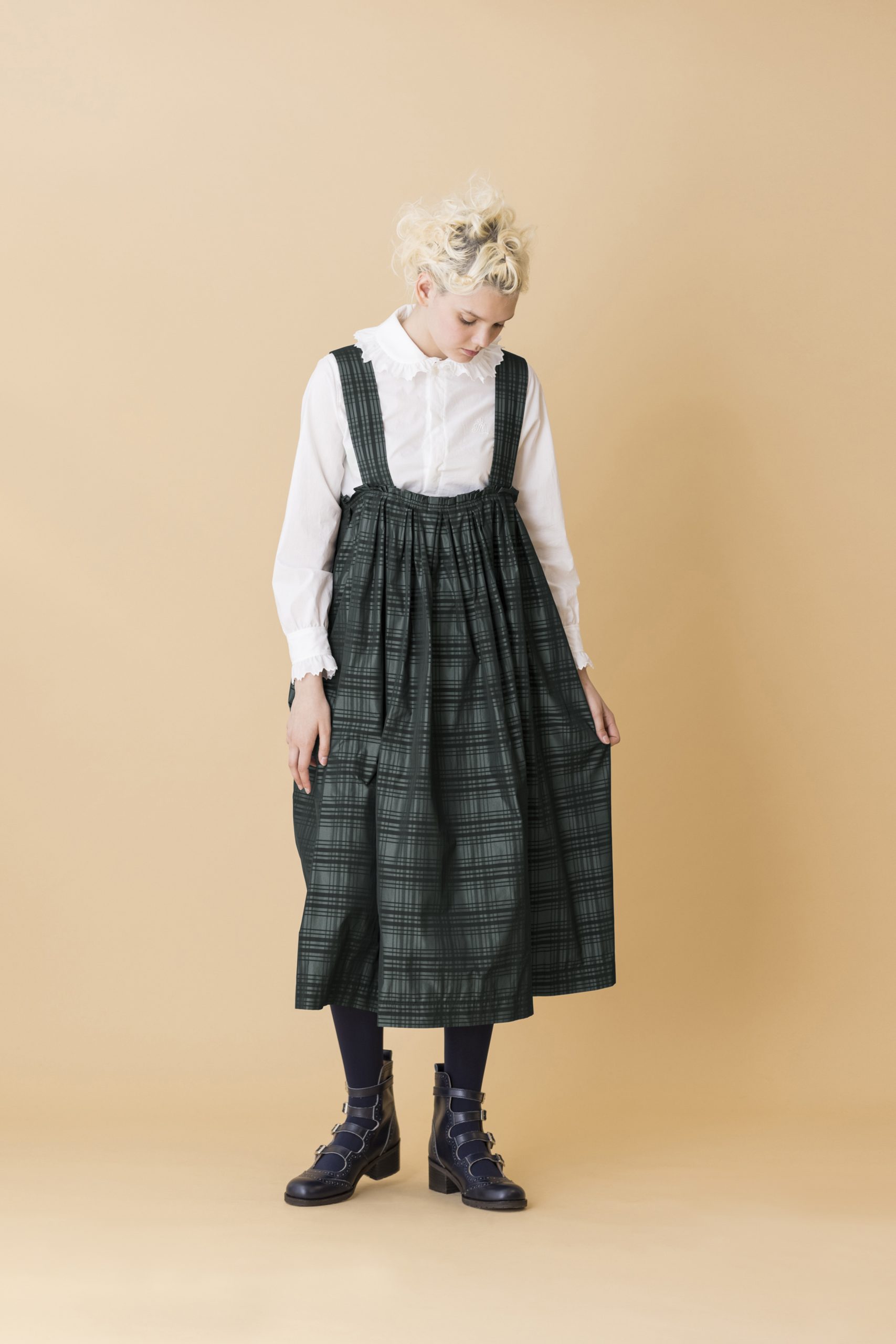 Jane Marple  Wool tartan check dress