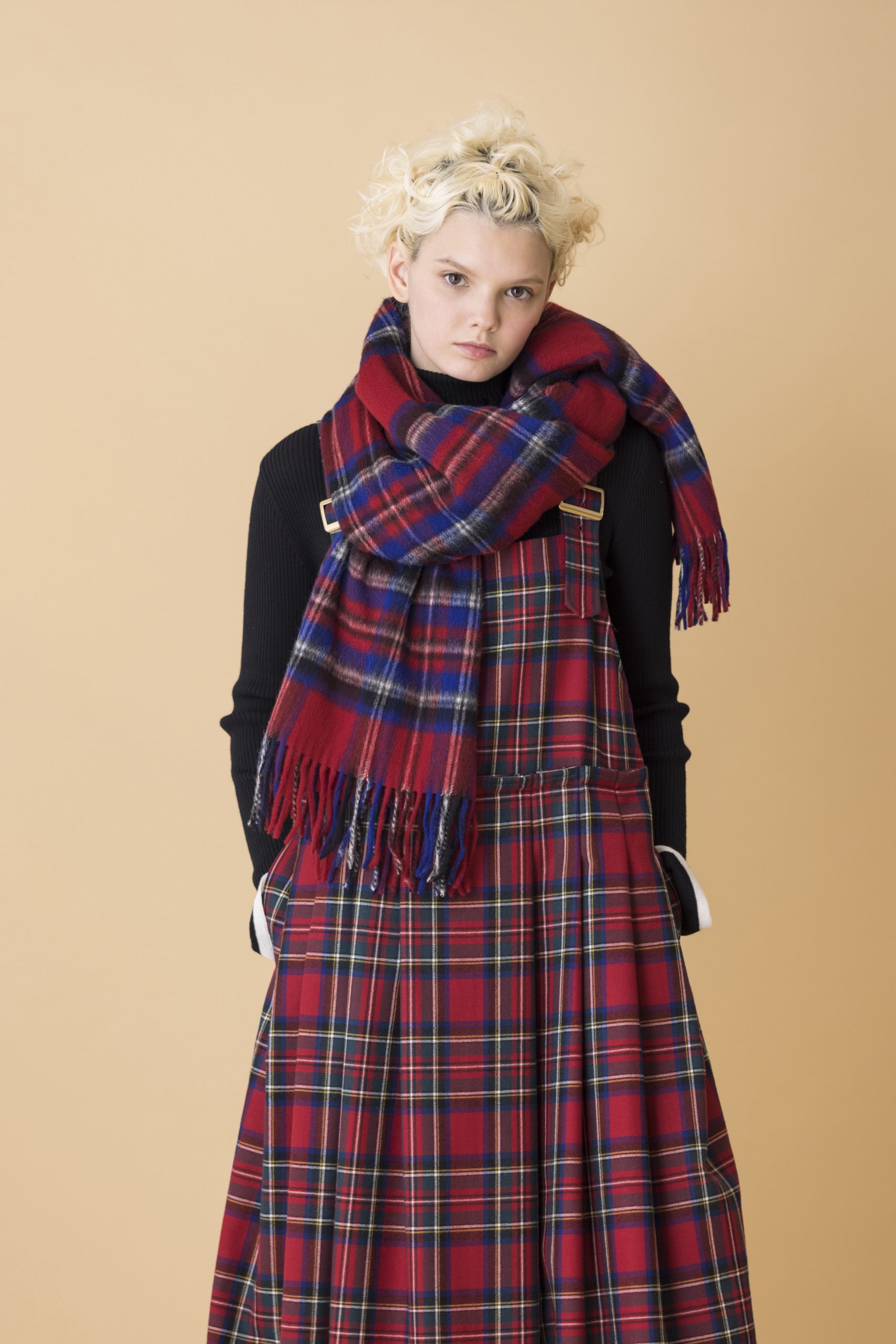 Jane Marple  Wool tartan check dress