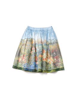 Beautiful painting tuck skirt