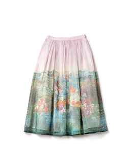 Beautiful painting long skirt