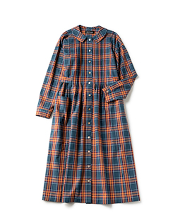 British check tablier dress