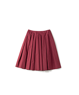 Typewriter cloth random tuck skirt