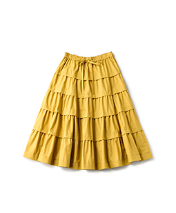 Typewriter cloth tiered skirt