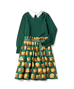 Have a biscuit trompe-l'oeil dress