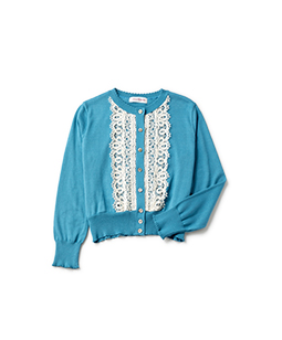 Front lace cardigan