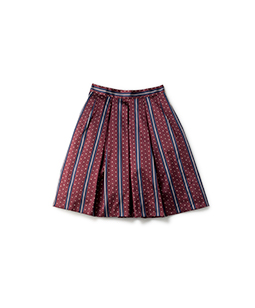 Regimental stripe bell skirt