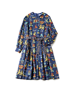 Joyful crest dormitory collar dress