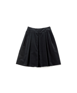 Cotton velvet bell skirt