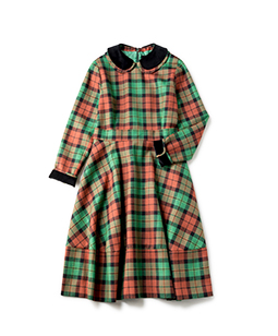 Wool tartan dormitory dress