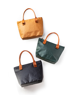 Ribbon handle tote bag