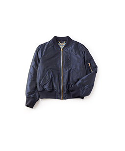 Memory ribbon Jacquard flight jacket