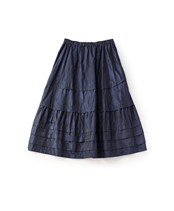 Memory ribbon Jacquard tiered skirt