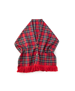 Tartan check scarf vest