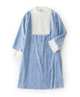 Wrinkle velvet bisque doll dress