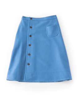 Soft melton wrapped skirt