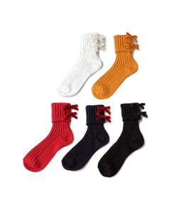 Back ribbon socks