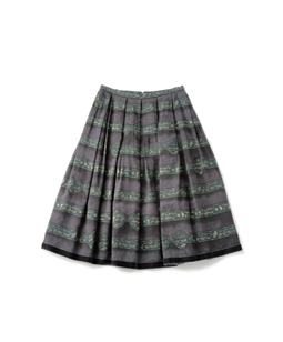 Theme Logo Ribbon midi skirt